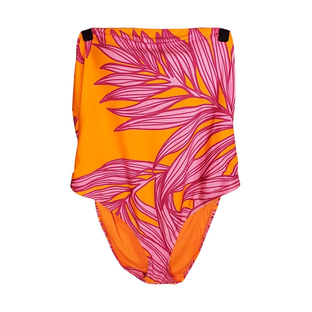 Andie Swim Anthropologie The Kauai One Piece Swimsuit 3X NWT Orange Floral